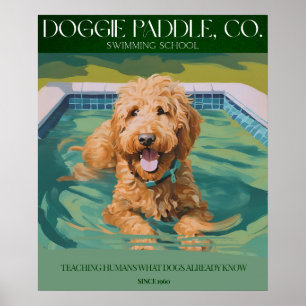 Golden Doodle Wanddekor Poster