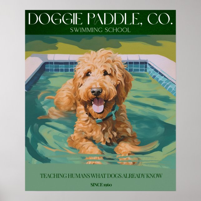 Golden Doodle Wanddekor Poster (Vorne)