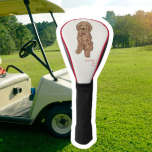 Golden Doodle Watercolor Dog Golf Head Cover Headcover