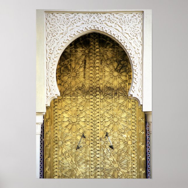 Golden Door and an Arch Way, Morocco Poster (Vorne)