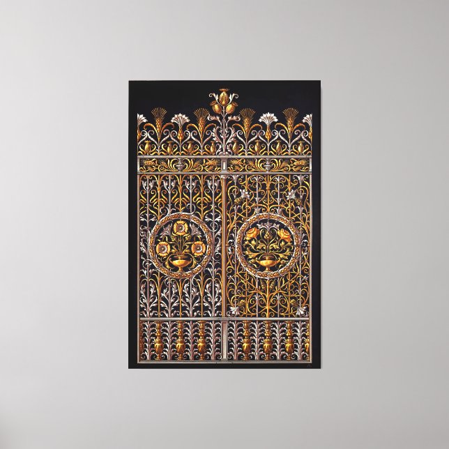 Golden Doorway Stretched Canvas Print Leinwanddruck (Vorderseite)