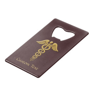 Golden Double Snake Caduceus