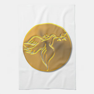 Golden Dove of Peace - Heiliger Geist Handtuch