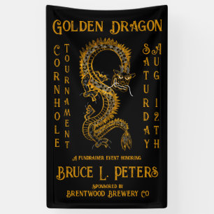 Golden Dragon Cornhole Turnier Fundraiser Veransta Banner