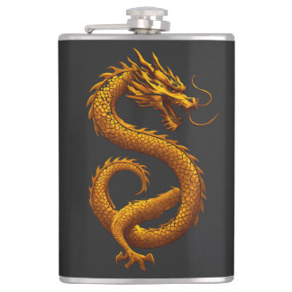Golden Dragon Flachmann
