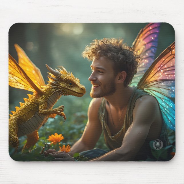 Golden Dragon Gaming Design Mousepad (Vorne)