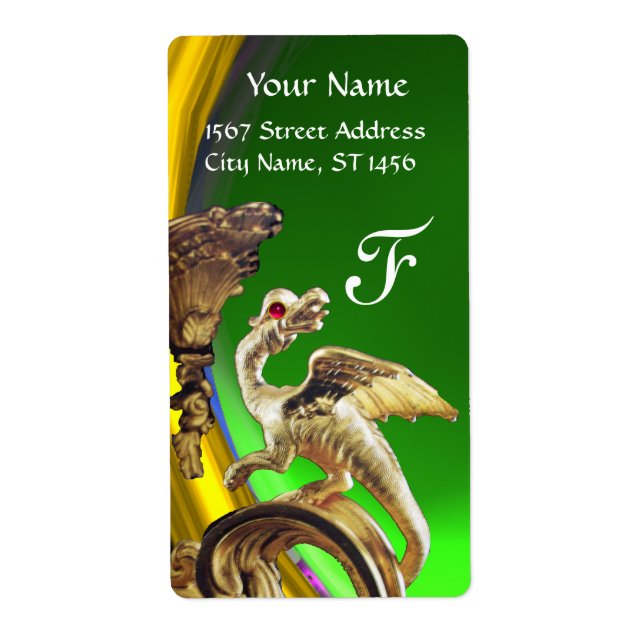 GOLDEN DRAGON GREEN EMERALD Monogram (Vorne)