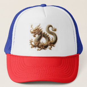 Golden Dragon Trucker Hat Truckerkappe