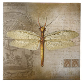 GOLDEN DRAGONFLY TILE FLIESE