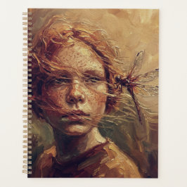Golden Dragonfly Whisper – Warm Impressionist Oil  Planer