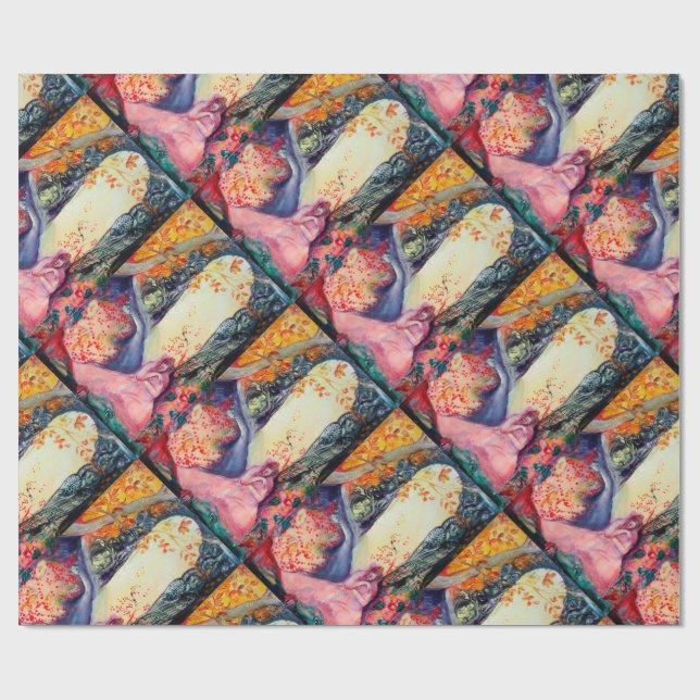 GOLDEN DREAM / Yoga Meditation Zen Garden Geschenkpapier (Flach)