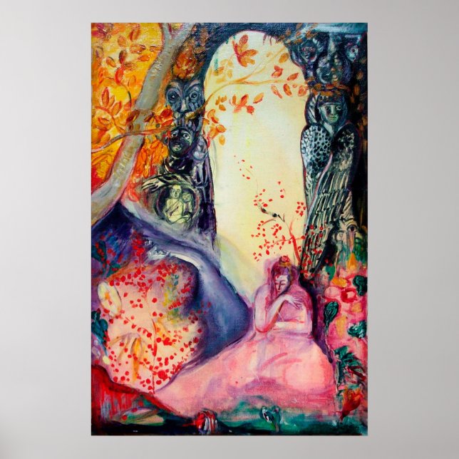 GOLDEN DREAM / Yoga Meditation Zen Garden Poster (Vorne)