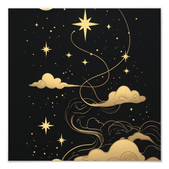 Golden Dreamscape Sky Fotodruck (Vorne)