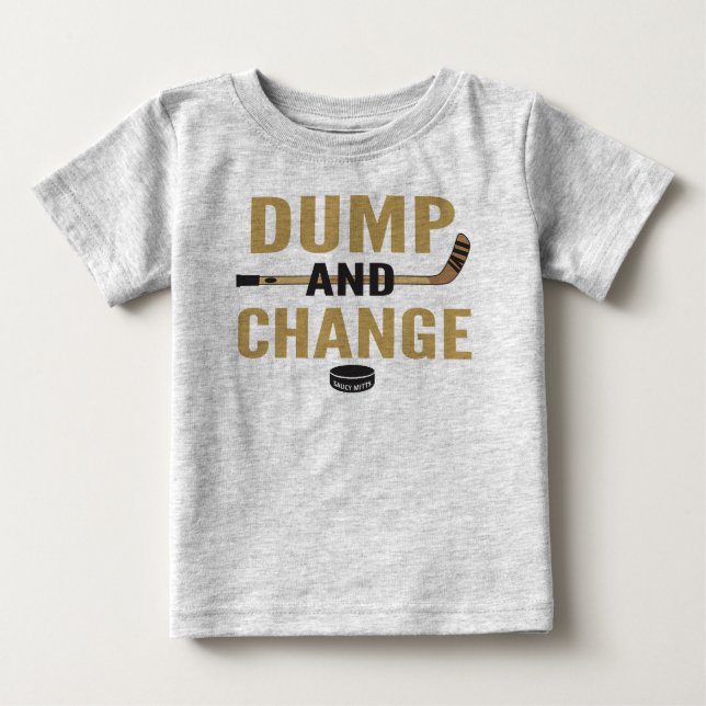 Golden Dump and Change Hockey Baby Baby T-shirt (Vorderseite)