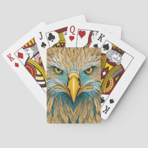 Golden Eagle Artwork Spielkarten