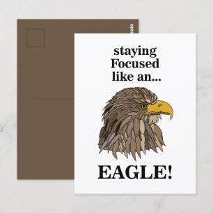 Golden Eagle Head Postkarte