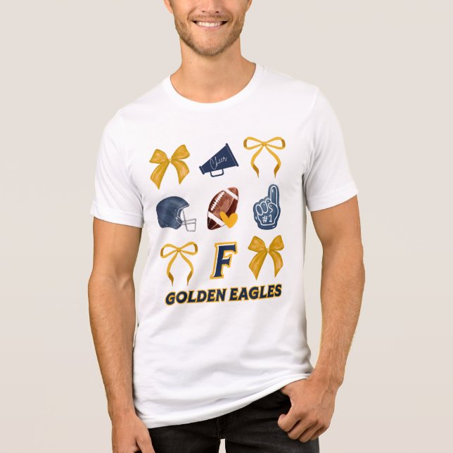 Golden Eagle Schleifen-T-Shirt Tri-Blend Shirt (Vorderseite)