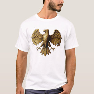 Golden Eagle T - Shirt Design Majestic Bird Grap