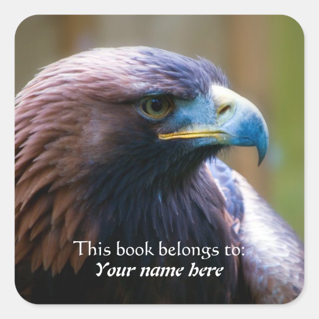 Golden Eagle "This book gehört" Aufkleber (Vorderseite)