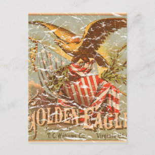 Golden Eagle Tobacco 1900 - Not leidend Postkarte