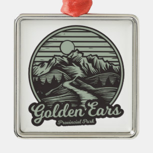Golden Ears Provincial Park Mountain Trail Ornament Aus Metall