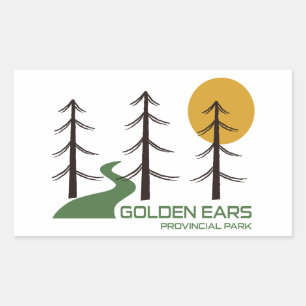 Golden Ears Provincialpark British Columbia Wander Rechteckiger Aufkleber