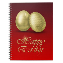 Golden Easter Eggs - Notebook Notizblock