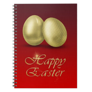 Golden Easter Eggs - Notebook Notizblock