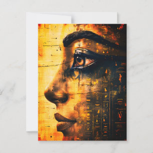 Golden Egypten Pharao Wall Art - Antike Geschichte Postkarte