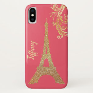 Golden Eiffel Tower Custom iPhone X Fall title_seo2