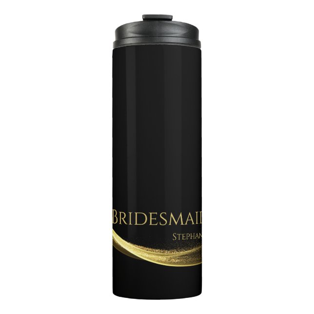 Golden Elegance-Bride- Thermosbecher (Vorderseite)