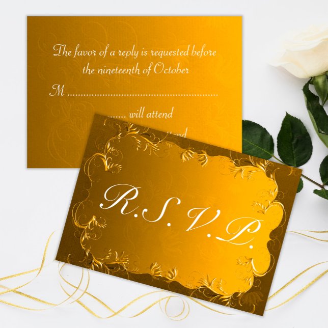 Golden Elegance Wedding RSVP (Von Creator hochgeladen)