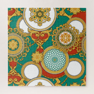 Golden Elegante Arabesque Hintergrund
