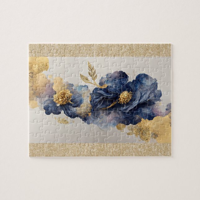 Golden Elegante Blume (Horizontal)