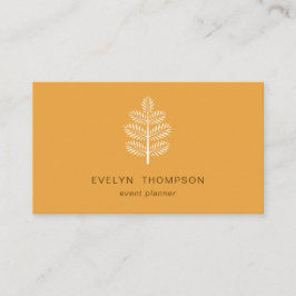 Golden Elegante Chic Botanical Tropical Branch Visitenkarte