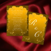 Golden Elegante Klassische Hochzeit