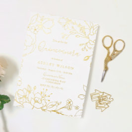 Golden Elegante New Orleans Club Folieneinladung