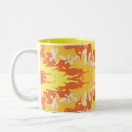 Golden Ember Abstract Tasse