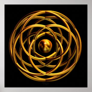 "Golden Enwined Desires" Poster