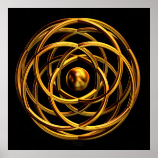 "Golden Enwined Desires" Poster