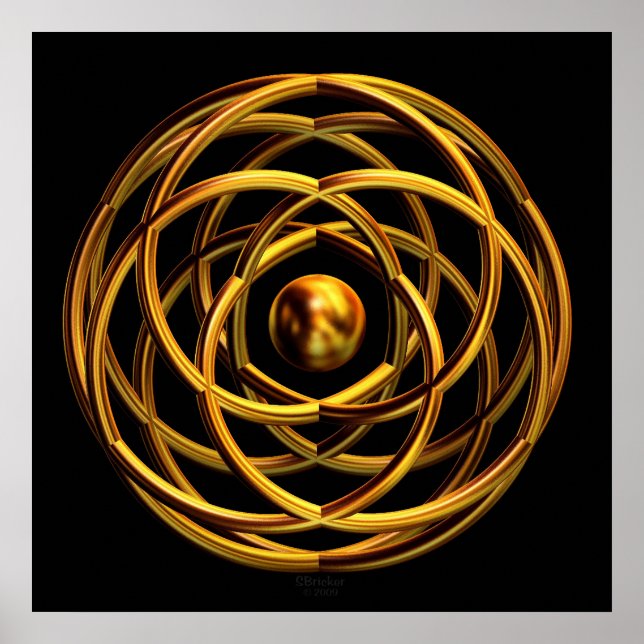 "Golden Enwined Desires" Poster (Vorne)