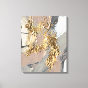 Golden erröten Sie Leinwanddruck