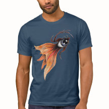 Golden Eye Surreal Goldfish Fantasy Originale Kuns