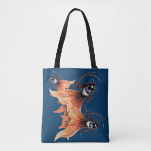 Golden Eye Surrealer Goldfisch Fantasy Original Ku Tasche