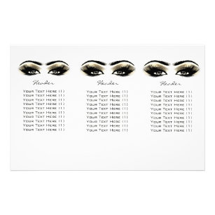 Golden Eyes Makeup White Lashes DL 3 Packungsbeila Flyer