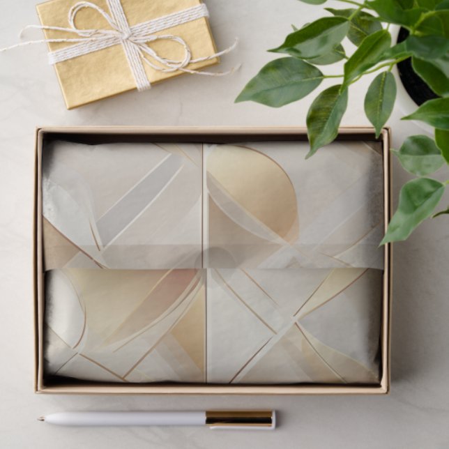 Golden Facets Tissue Wrapping Paper Seidenpapier (Geschenk)