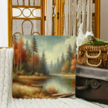 Golden Fall Forest Reflektion