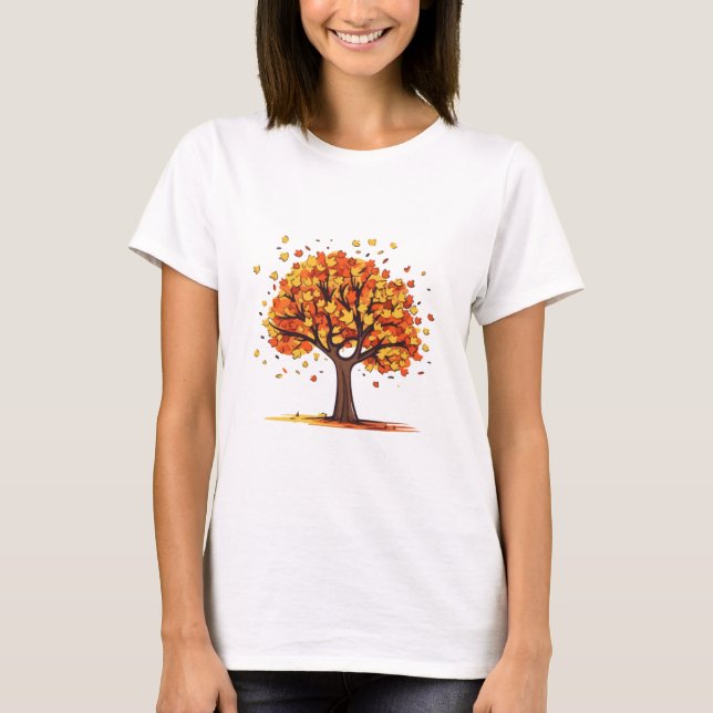 Golden Fall Tree T-Shirt (Vorderseite)