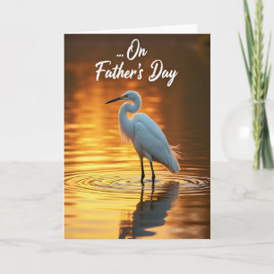 Golden Fathers Day Waters Karte