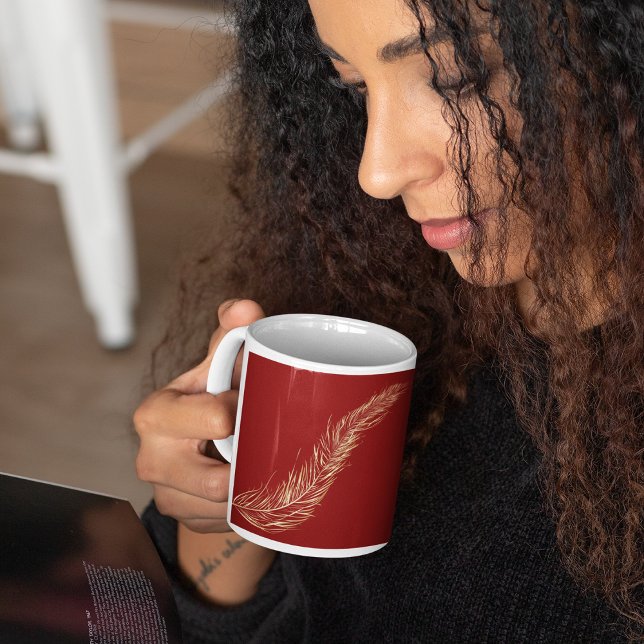Golden Feather Kaffeetasse (Von Creator hochgeladen)